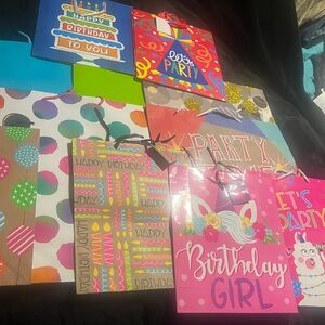 Gift bags Lot of 11 Assorted Gift Bags For Birthdays and other Occasions. NWT